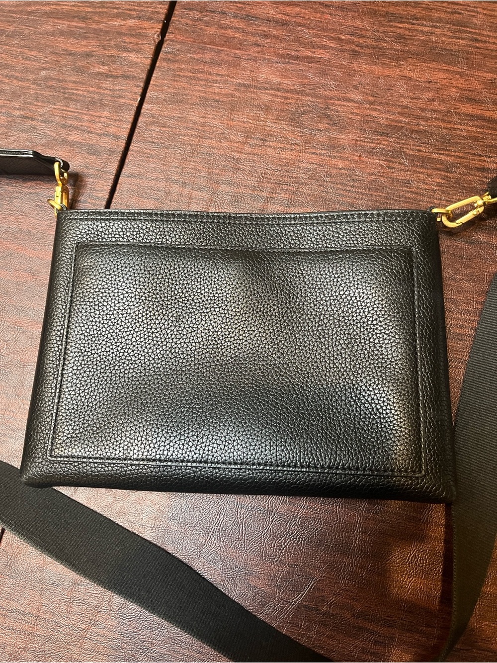 Tory Burch - Black Leather Crossbody - Picture 3 of 7